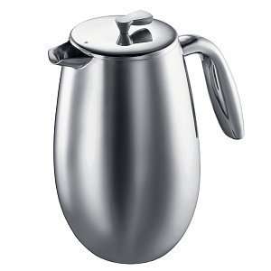  Bodum Columbia Coffee Maker, Double Wall, Stainless, 8 cup 