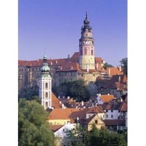 com Round Tower, Krumlov Castle, Cesky Krumlov, South Bohemia, Czech 