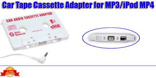 Car Cassette Tape Adapter For iPOD NANO  MP4 MD CD  