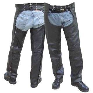 Black Leather Motorcycle Chaps   Leatherbull (Free U.S. Shipping)
