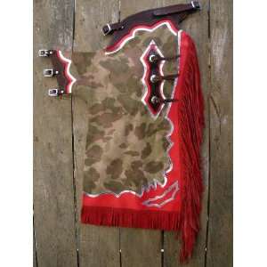   Bull Riding Soft Smooth Leather Rodeo Western Chaps
