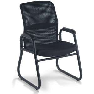    Chairworks Mesh Back Guest Chair with Leather Seat