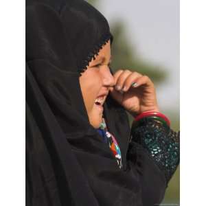  Young Girl in Burqa, Shrine of Hazrat Ali, Mazar I Sharif 