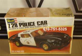 REVELL Plastic Model Kit 7210 VINTAGE 1980 CAMARO Z28 POLICE CAR 1/25 