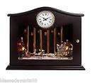 Mr. Christmas Animated Musical Chime Clock w Lights SKATERS Plays 70 