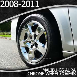 Malibu Chrome Wheels Covers Bolt on Chevrolet 2008 2011  