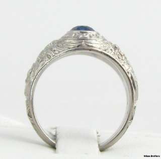  Academy Genuine Sapphire Tiffany & Co. Class Ring USMA Platinum  