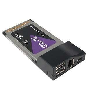    USB 2.0 & IEEE 1394 FireWire Combo CardBus PCMCIA Card Electronics