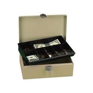    Steel Cash Box, 11x7 3/4x4, Pebble Beige   Sold as 1 EA   Cash 