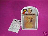 Yellow Labrador Retriever Collector Card/Lapel Pin Set  