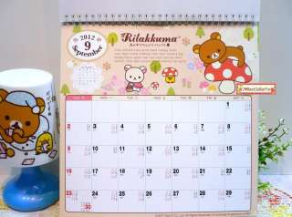   Home Decor Wall Desk Planner Calendar Schedule 2012 San X♥  