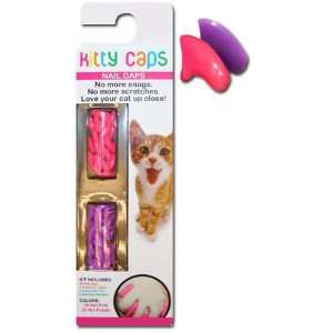   & Hot Purple  Cat (6 8lbs) Soft Feline Nail Caps 