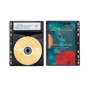   CD/DVD Half Sheet Storage Binder Filing Sleeve Electronics