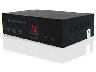   composite video source andmodulates the signal to a CATV channel of