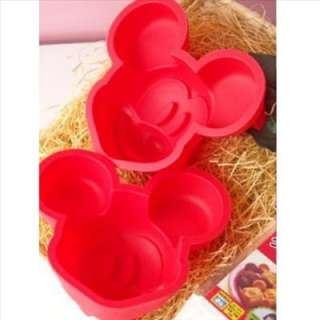 Disney Mickey Silicone CAKE PUDDING Cookie MOLD 2 pcs  