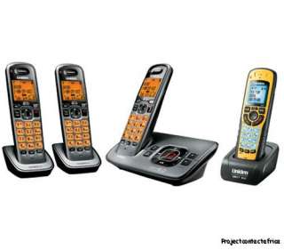 D1680 4xt Cordless Wireless 4 Phone System 1 WaterProof Handset DECT 6 