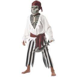Scary Barnacle Bones Pirate Skeleton Boy Child Costume  