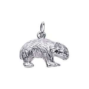  Rembrandt Charms Wombat Charm, Sterling Silver Jewelry