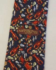 Clam Crab Lobster Seafood Neck Artifacts Tie Waiter  