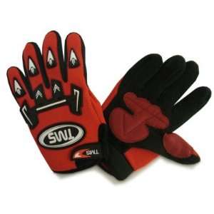   TMS Youth Kid Motocross Dirt Bike ATV Off Road Gloves Red Automotive