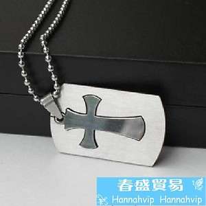 Men Stainless Steel Army Brand Cross Necklace Boy Gifts  
