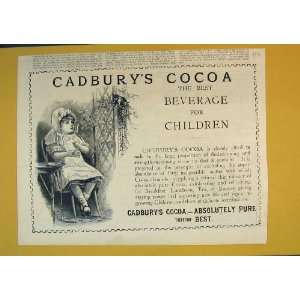   Advert CadburyS Cocoa Chocolate Drink Children Chair
