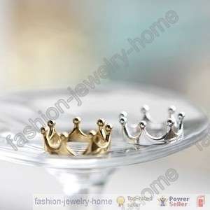 Fashion Gold Plated Silver Plated Imperial Crown Ring  