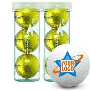  Chromax Metallic I Metallic Gold Logo Golf Balls Sports 
