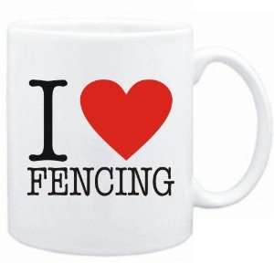  New  I Love Fencing  Classic Mug Sports