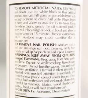 100% Acetone Nail Polish Remover 4oz by Onyx  