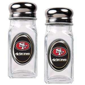  Sports NFL 49ERS Salt and Pepper Shaker Set with Crystal Coat/Clear 