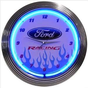  Ford Racing Neon Clock
