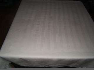   Antique MONOGRAMMED P White IRISH LINEN DOUBLE DAMASK Tablecloth