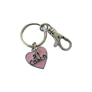 #1 Coach on Pink Heart Bag Clip