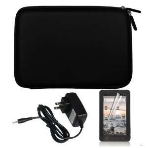  Shell Cover Case + LCD Screen Protector + Home Wall Charger for Coby 