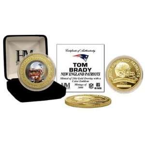  Tom Brady 24KT Commemorative Coin 