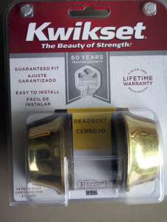Kwikset Double Cylinder Deadbolt Lock 042049951080  