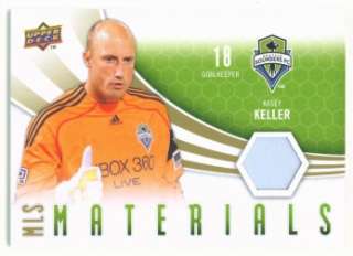 materials game used jersey card upper deck mls soccer 2010