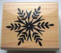 Rubber Stamp Snowflake Crystal by Penny Black Christmas Winter 