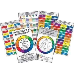  12 PACK POCKET GUIDE TO MIXING COLOR Drafting, Engineering 
