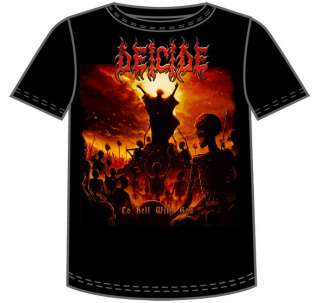 DEICIDE   To Hell Cover   Official T SHIRT Sizes S M L XL 2XL Brand 