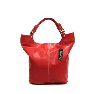   Red Leath Large Designer Handbag Shoulder Bag Tote 793573628503  