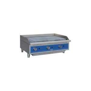  Globe GCB36G 36in Countertop Gas Charbroiler with Radiant 