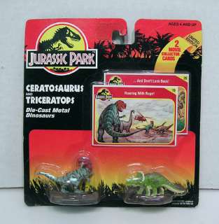   PARK Die Cast Metal Dinosaurs & Movie Collector Cards MIP  