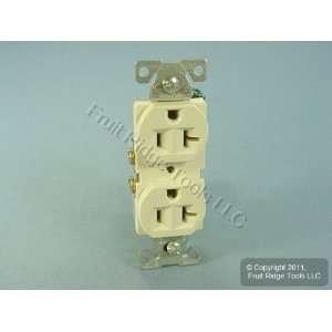 Cooper Electric Light Almond COMMERCIAL Duplex Outlet Receptacle 20A 