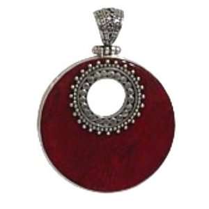  Red Coral Pendant