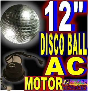 12 DISCO MIRROR BALL AC MOTOR pack party dance band dj  