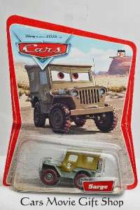 Disney Pixar Cars Sarge on a VG Desert 1st Series (4/29) 16 Back 