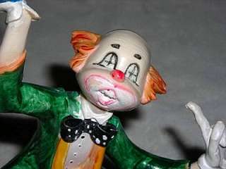 Original Depose FONTANINI Waiter Clown Statue~MINT  