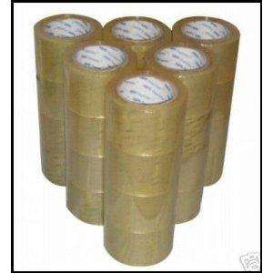 36 ROLLS 2 INCH CLEAR STRONG SEALING PACKAGING TAPE 110 YARDS 330 FT 